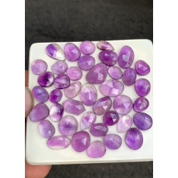 High Quality Natural Amethyst Rose Cut Fancy Shape Cabochons Gemstone For Jewelry