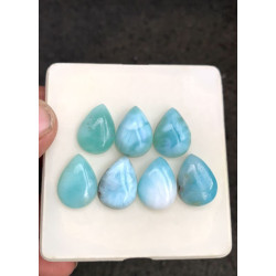 High Quality Natural Larimar Smooth Pear Shape Cabochons Gemstone For Jewelry