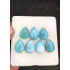 High Quality Natural Larimar Smooth Pear Shape Cabochons Gemstone For Jewelry