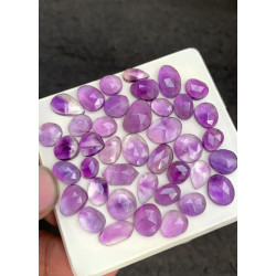 High Quality Natural Amethyst Rose Cut Fancy Shape Cabochons Gemstone For Jewelry