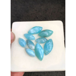 High Quality Natural Larimar Smooth Marquise Shape Cabochons Gemstone For Jewelry