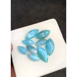 High Quality Natural Larimar Smooth Marquise Shape Cabochons Gemstone For Jewelry