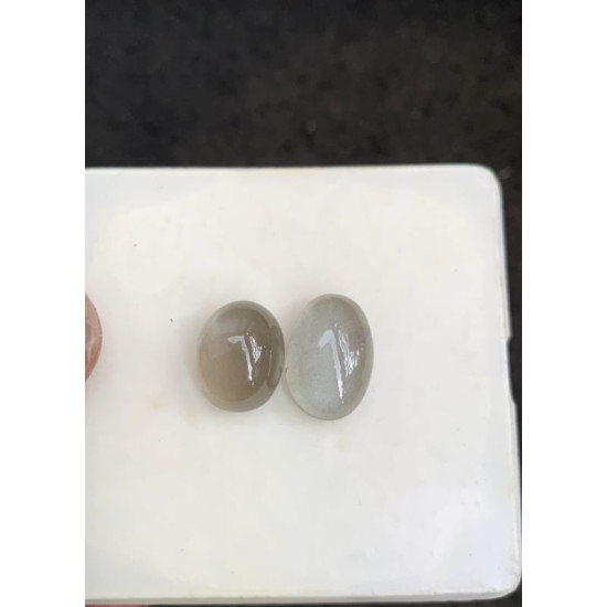 High Quality Natural Grey Moonstone Smooth Oval Shape Cabochons Gemstone For Jewelry