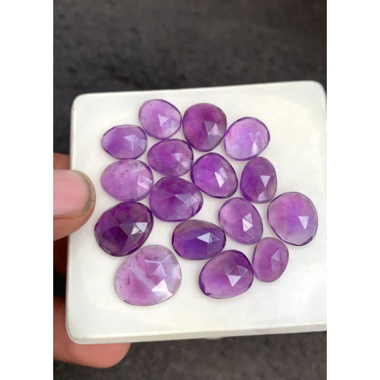 High Quality Natural Amethyst Rose Cut Fancy Shape Cabochons Gemstone For Jewelry