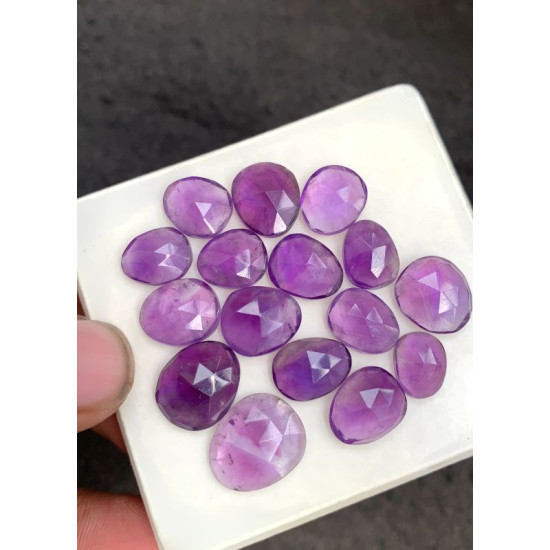 High Quality Natural Amethyst Rose Cut Fancy Shape Cabochons Gemstone For Jewelry