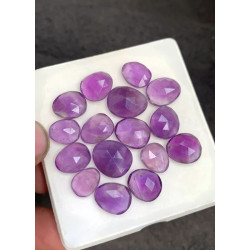 High Quality Natural Amethyst Rose Cut Fancy Shape Cabochons Gemstone For Jewelry