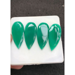 High Quality Natural Green Onyx Both Side Adjust Cut Fancy Shape Cabochons Gemstone For Jewelry