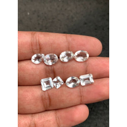 High Quality Natural White Topaz Faceted Cut Mix Shape Gemstone For Jewelry