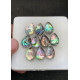 High Quality Natural Abalone Shell Pearl and Crystal Doublet Smooth Pear Shape Cabochons Gemstone For Jewelry