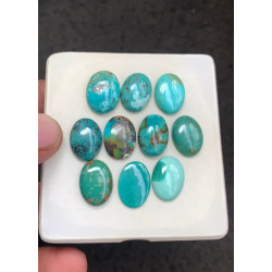 High Quality Natural Tibetan Turquoise Smooth Oval Shape Cabochons Gemstone For Jewelry