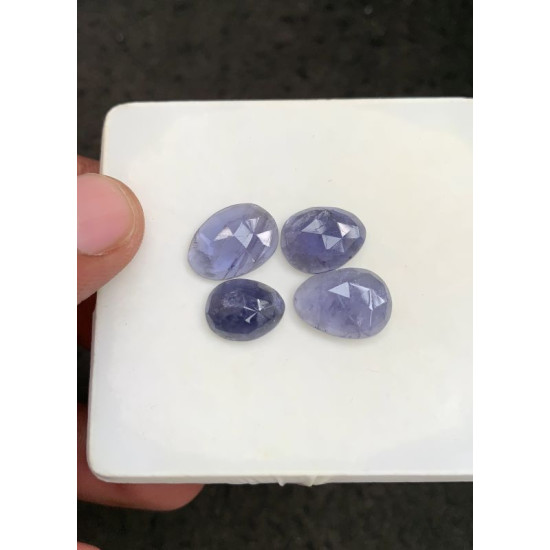 High Quality Natural Iolite Rose Cut Fancy Shape Cabochons Gemstone For Jewelry