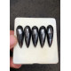 High Quality Natural Silver Obsidian Rose Cut Pear Shape Cabochon Gemstone For Jewelry