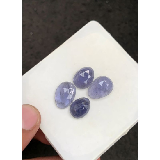 High Quality Natural Iolite Rose Cut Fancy Shape Cabochons Gemstone For Jewelry