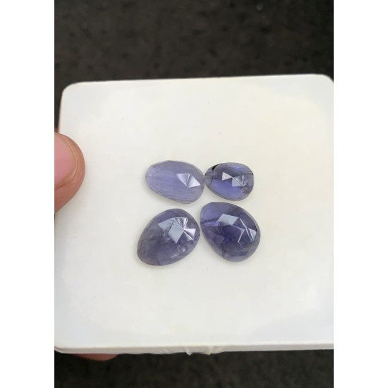 High Quality Natural Iolite Rose Cut Fancy Shape Cabochons Gemstone For Jewelry