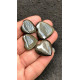 High Quality Natural Golden Obsidian Smooth Heart Shape Cabochons Gemstone For Jewelry